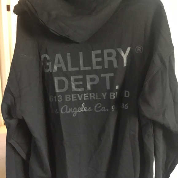 Gallery Dept Charcoal Hoodie - Picture 1 of 9